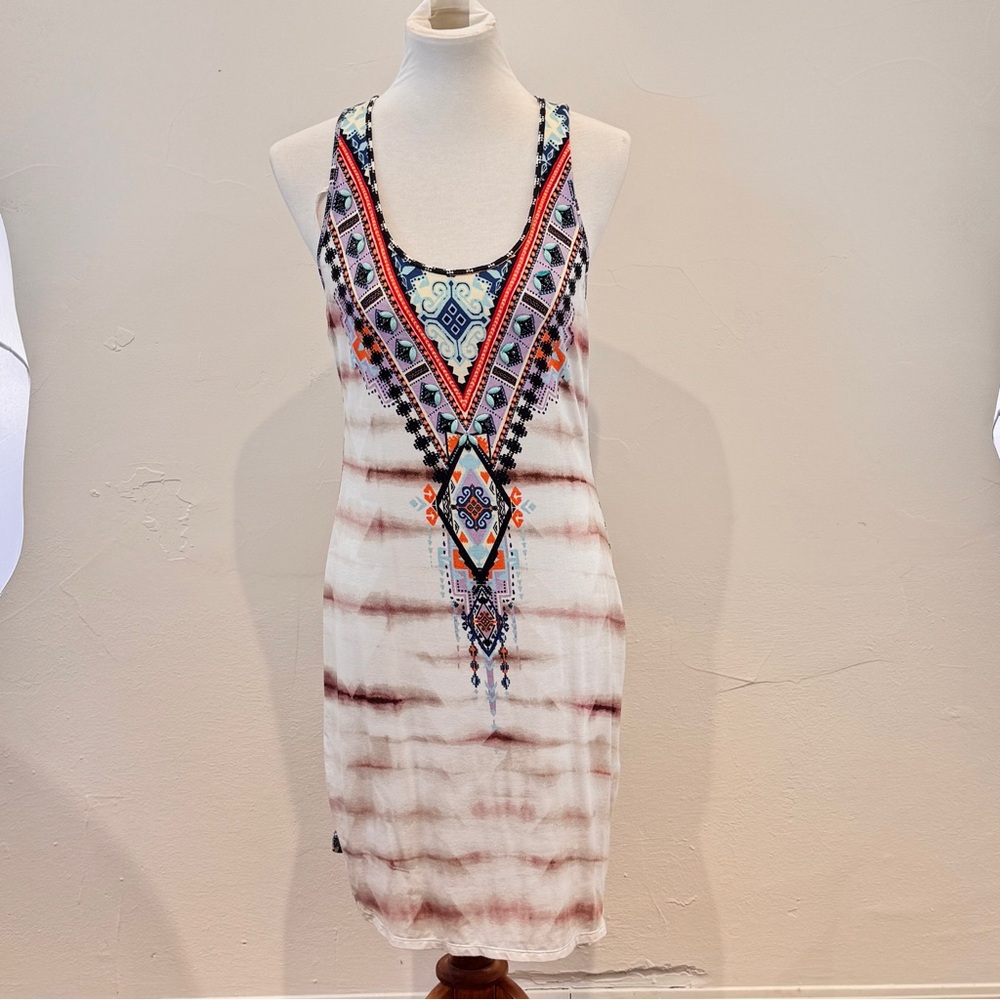 Hale Bob Multicolor Tribal Print Dress